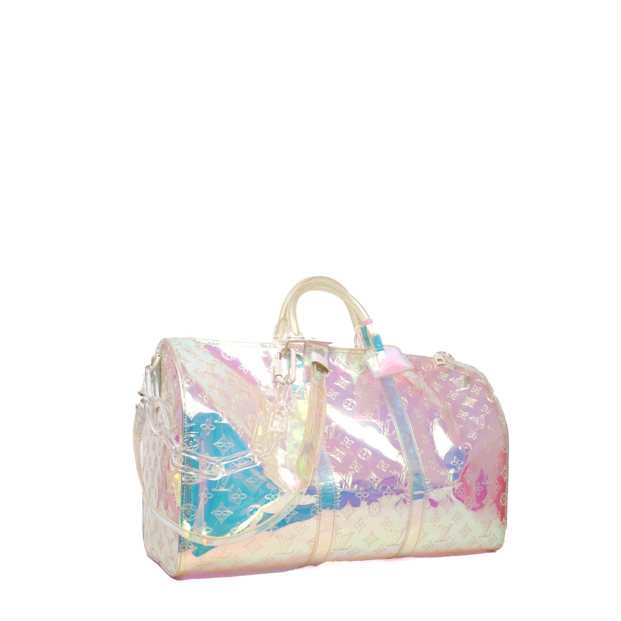 Louis Vuitton LOUIS VUITTON - Louis Vuitton limited edition Keepall 50 Prism bag in iridescent PVC Size ONE SIZE - 2 Thumbnail