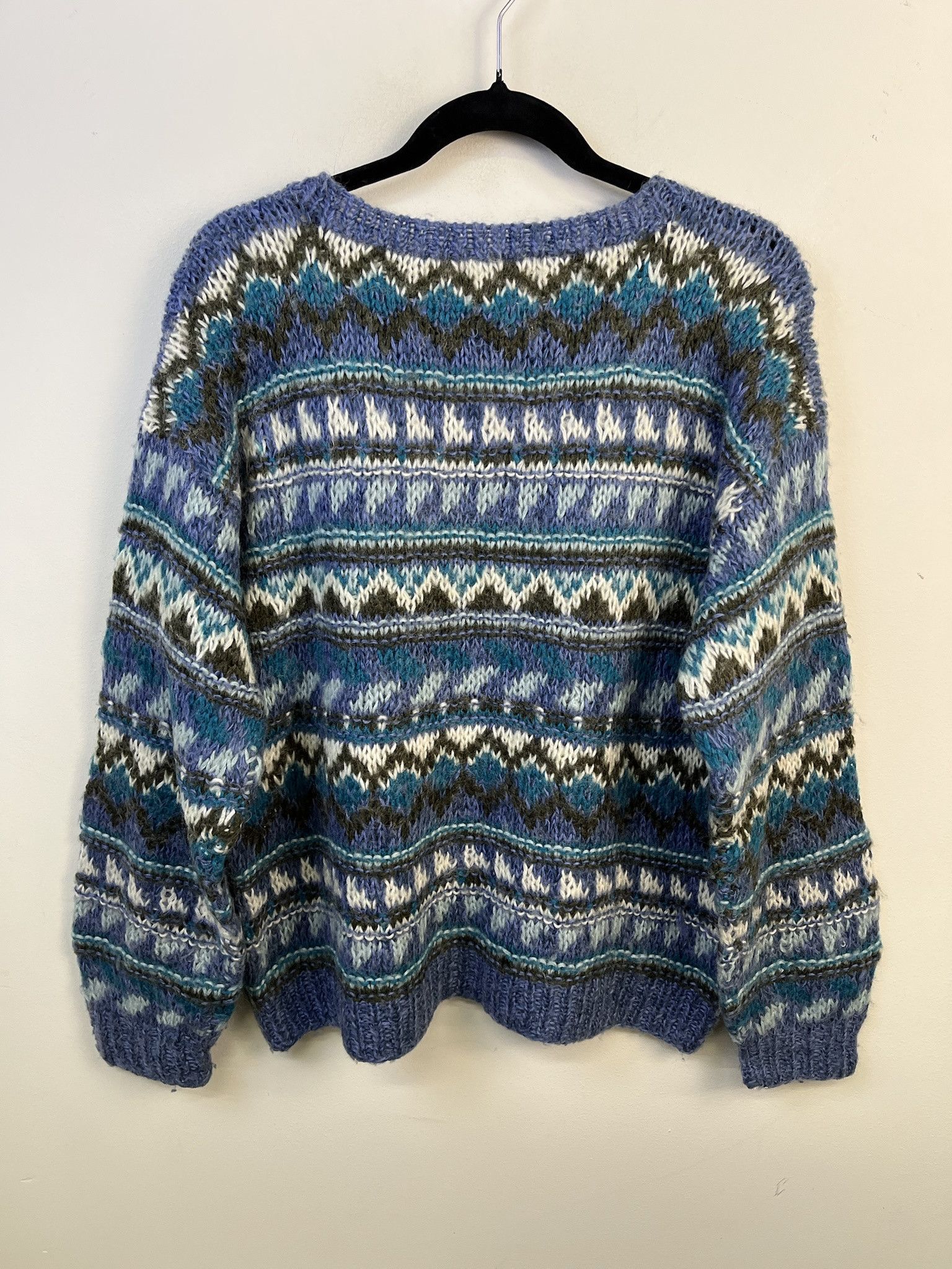 Vintage Vintage Knit Sweater 1990s Thick Knit DD Sloane Mohair Wool Striped Knit Swetaer Size M Size US M / EU 48-50 / 2 - 3 Thumbnail