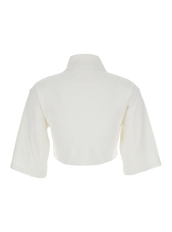 Palm Angels PALM ANGELS Women Tops PWGB012S24FAB0010310 White Size S / US 4 / IT 40 - 2 Thumbnail
