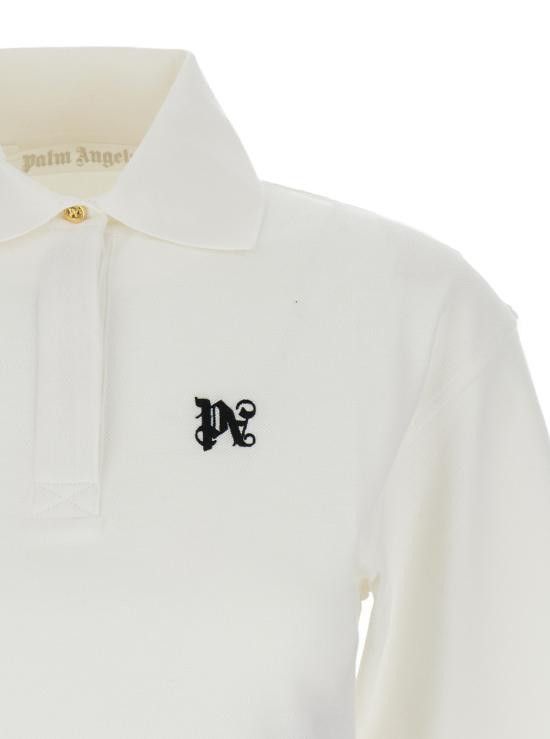 Palm Angels PALM ANGELS Women Tops PWGB012S24FAB0010310 White Size S / US 4 / IT 40 - 3 Thumbnail
