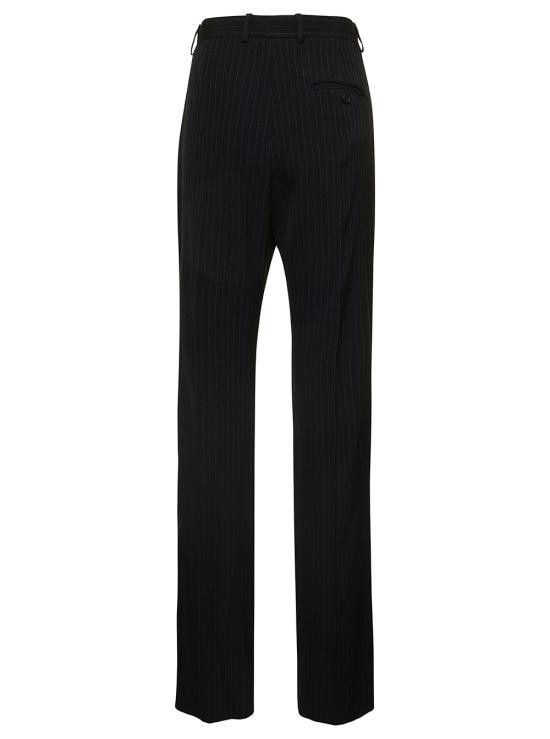 Balenciaga BALENCIAGA Women Straight Pants 725513TNT361070 Black Size 28" / US 6 / IT 42 - 2 Thumbnail