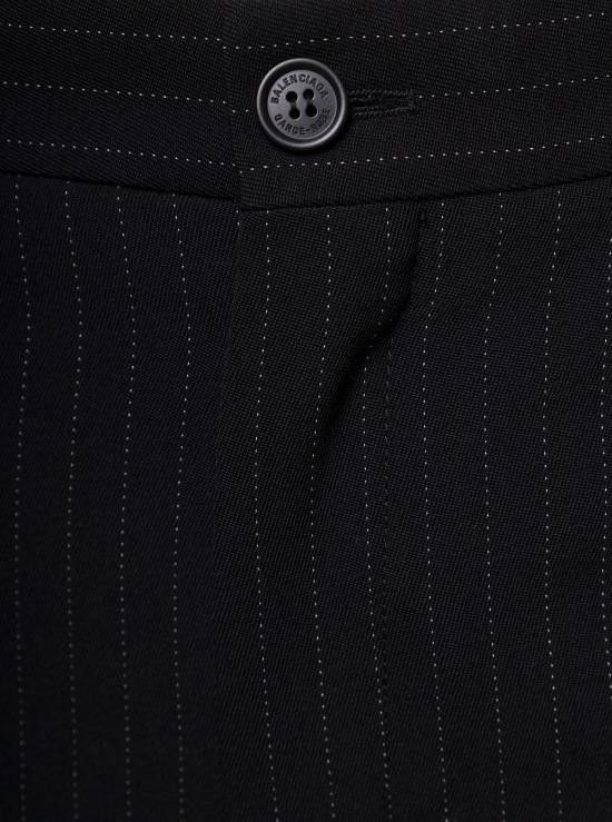 Balenciaga BALENCIAGA Women Straight Pants 725513TNT361070 Black Size 28" / US 6 / IT 42 - 3 Thumbnail