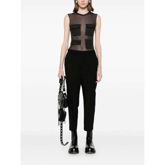 Rick Owens RICK OWENS Women Pants RP02D3305 WGP 09 BLACK Size 28" / US 6 / IT 42 - 2 Thumbnail