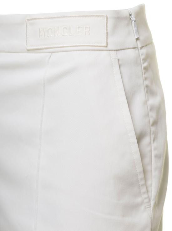 Moncler MONCLER Women Straight Pants 2A0001857448041 White Size 28" / US 6 / IT 42 - 3 Thumbnail