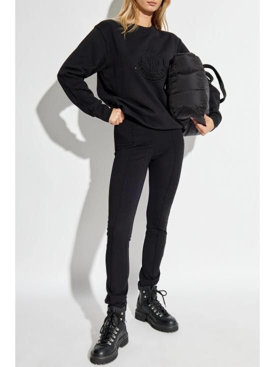 Moncler MONCLER Women Hoodies J20938G00040899TR 999 BLACK Size M / US 6-8 / IT 42-44 - 2 Thumbnail