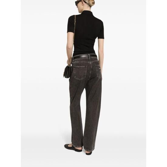 Dolce & Gabbana DOLCE & GABBANA Women Denim Pants FTC7CD G8LV5 S9001 BLACK Size 27" / US 4 / IT 40 - 5 Thumbnail