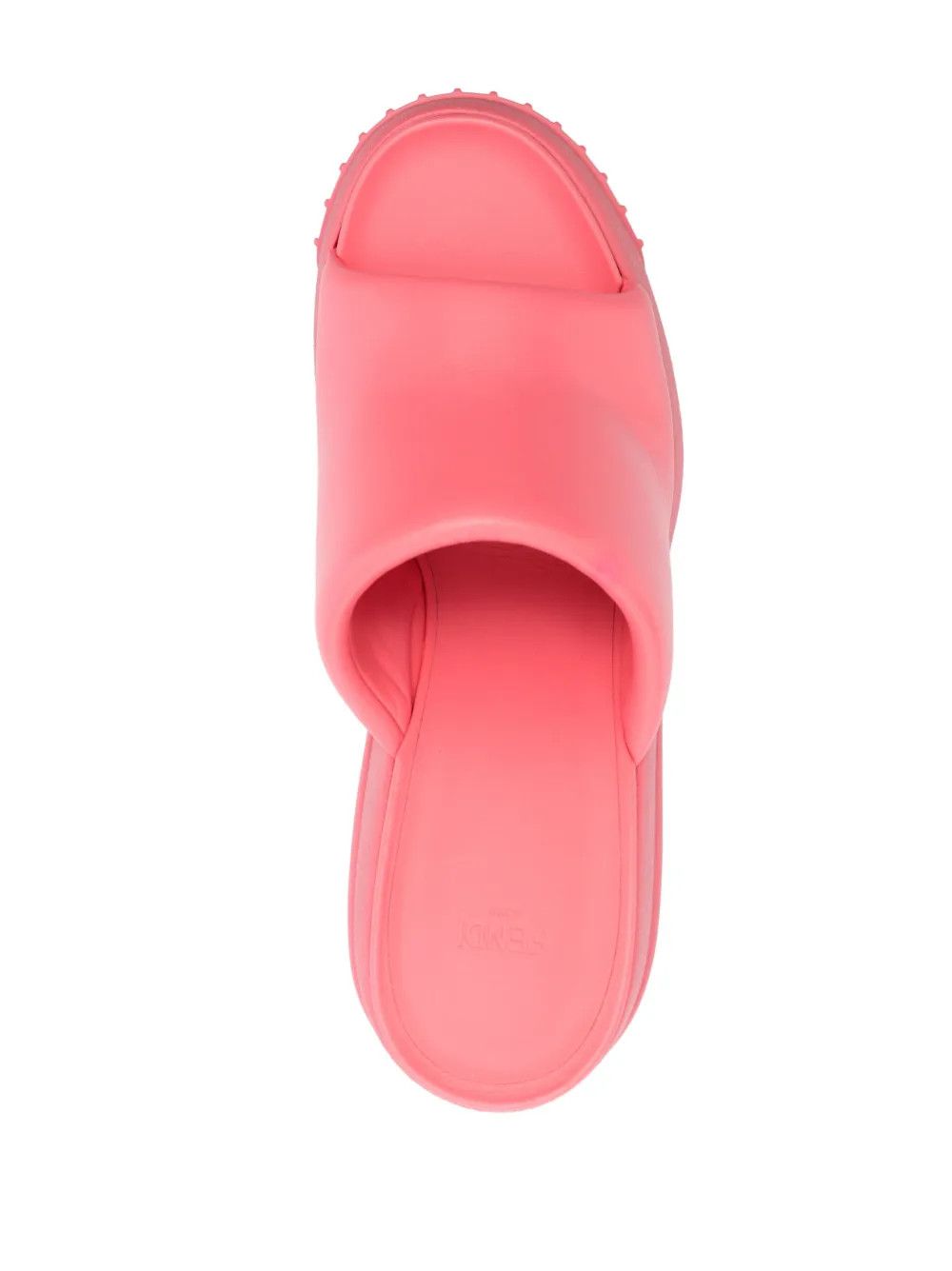 Fendi Fendi Wedge FF Pattern Platform Slides Sandals in pink Size US 10 / IT 40 - 2 Thumbnail