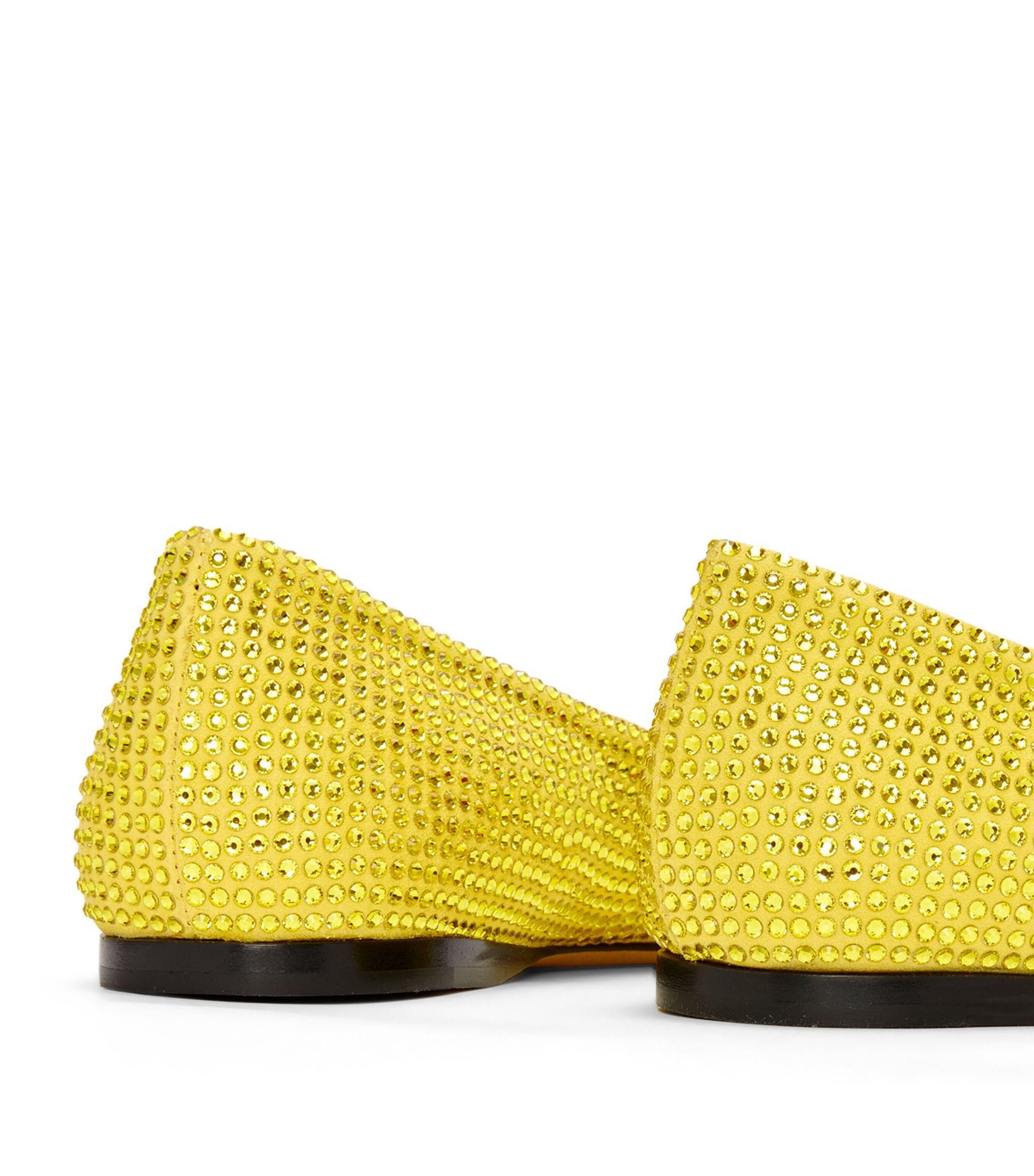 Loewe Yellow Toy Strass Ballerina Flats Size US 7 / IT 37 - 3 Thumbnail
