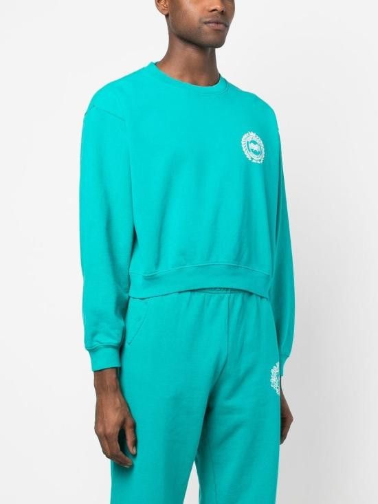 Sporty & Rich SPORTY & RICH Men Hoodies CR636 NYCOUNTRYCLUBTEAL WHITE Green Size US M / EU 48-50 / 2 - 4 Thumbnail
