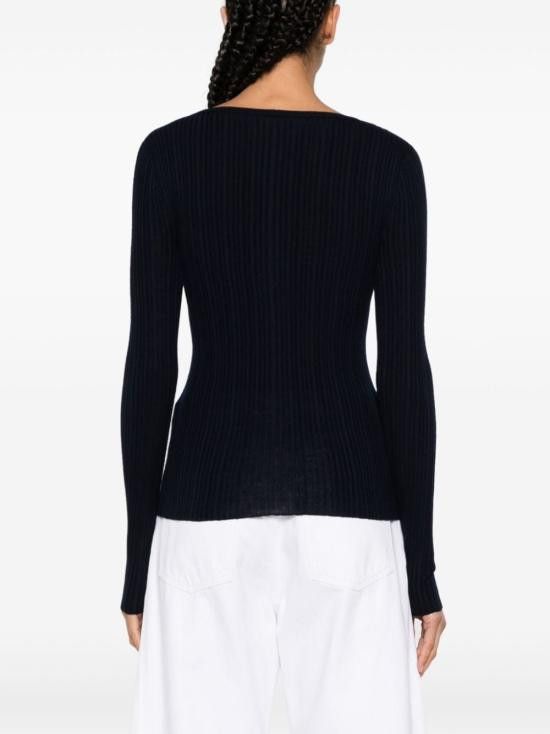 Theory THEORY Women Sweater N1216712 G4K Blue Size L / US 10 / IT 46 - 5 Thumbnail