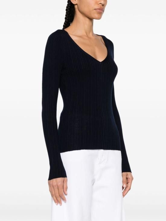 Theory THEORY Women Sweater N1216712 G4K Blue Size L / US 10 / IT 46 - 2 Thumbnail
