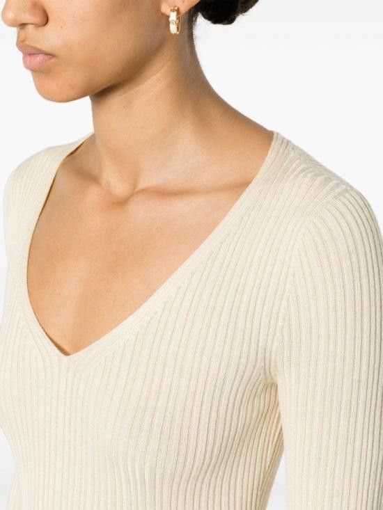 Theory THEORY Women Sweater N1216712 Q5W Beige Size M / US 6-8 / IT 42-44 - 3 Thumbnail