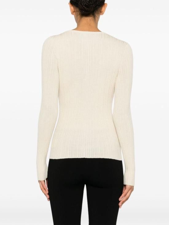 Theory THEORY Women Sweater N1216712 Q5W Beige Size M / US 6-8 / IT 42-44 - 2 Thumbnail