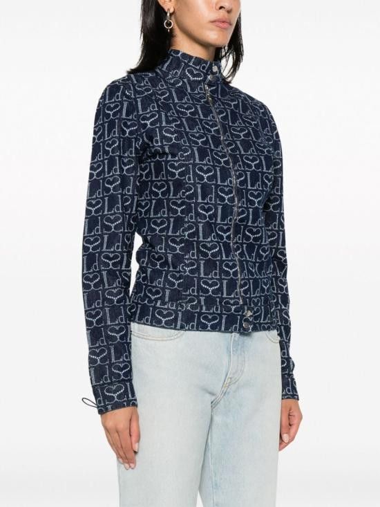 Ludovic De Saint Sernin LUDOVIC DE SAINT SERNIN Women Jackets JK001UDEN002 INDIGO Blue Size S / US 4 / IT 40 - 4 Thumbnail