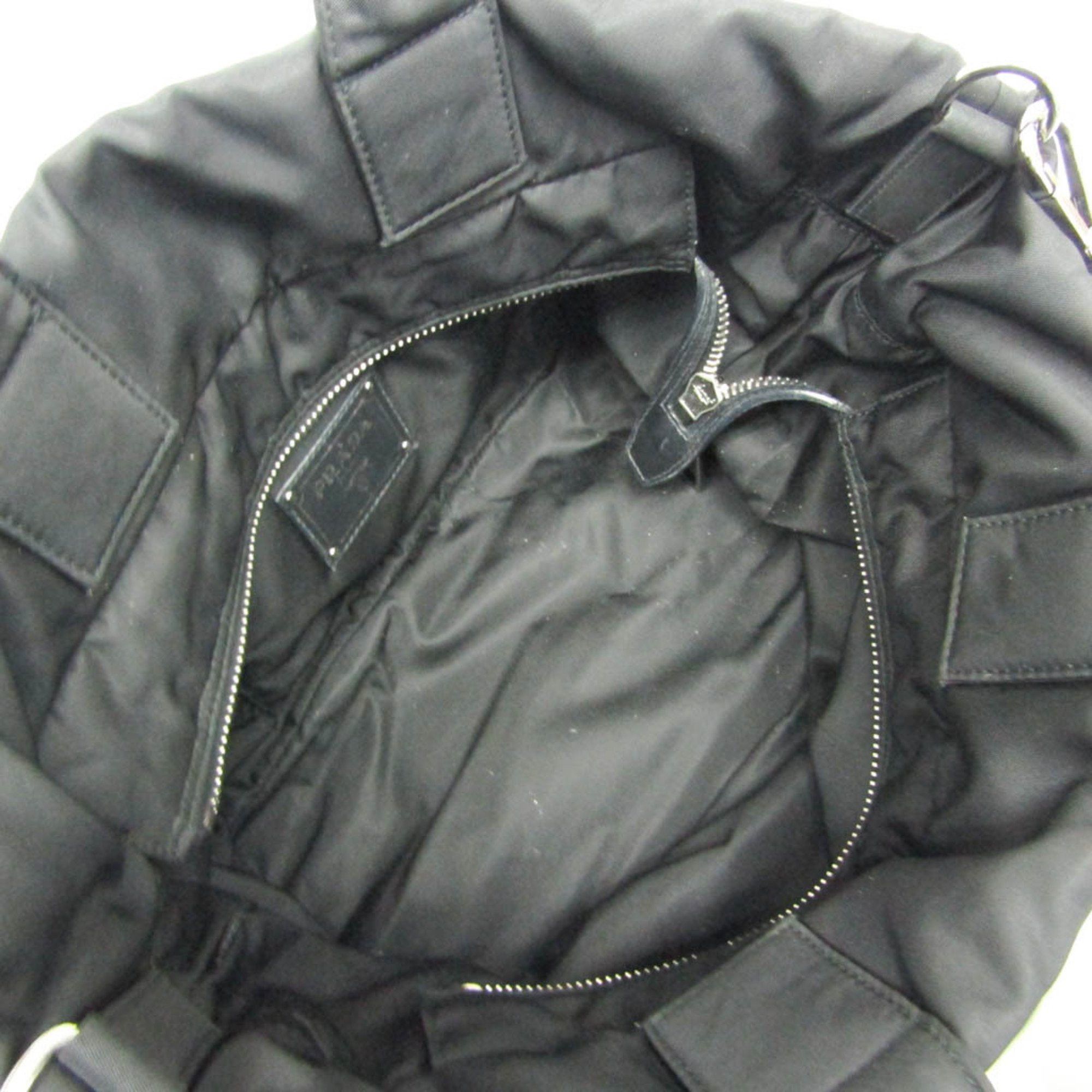 Prada Black Synthetic Handbag (Pre-Owned) Size ONE SIZE - 9 Thumbnail