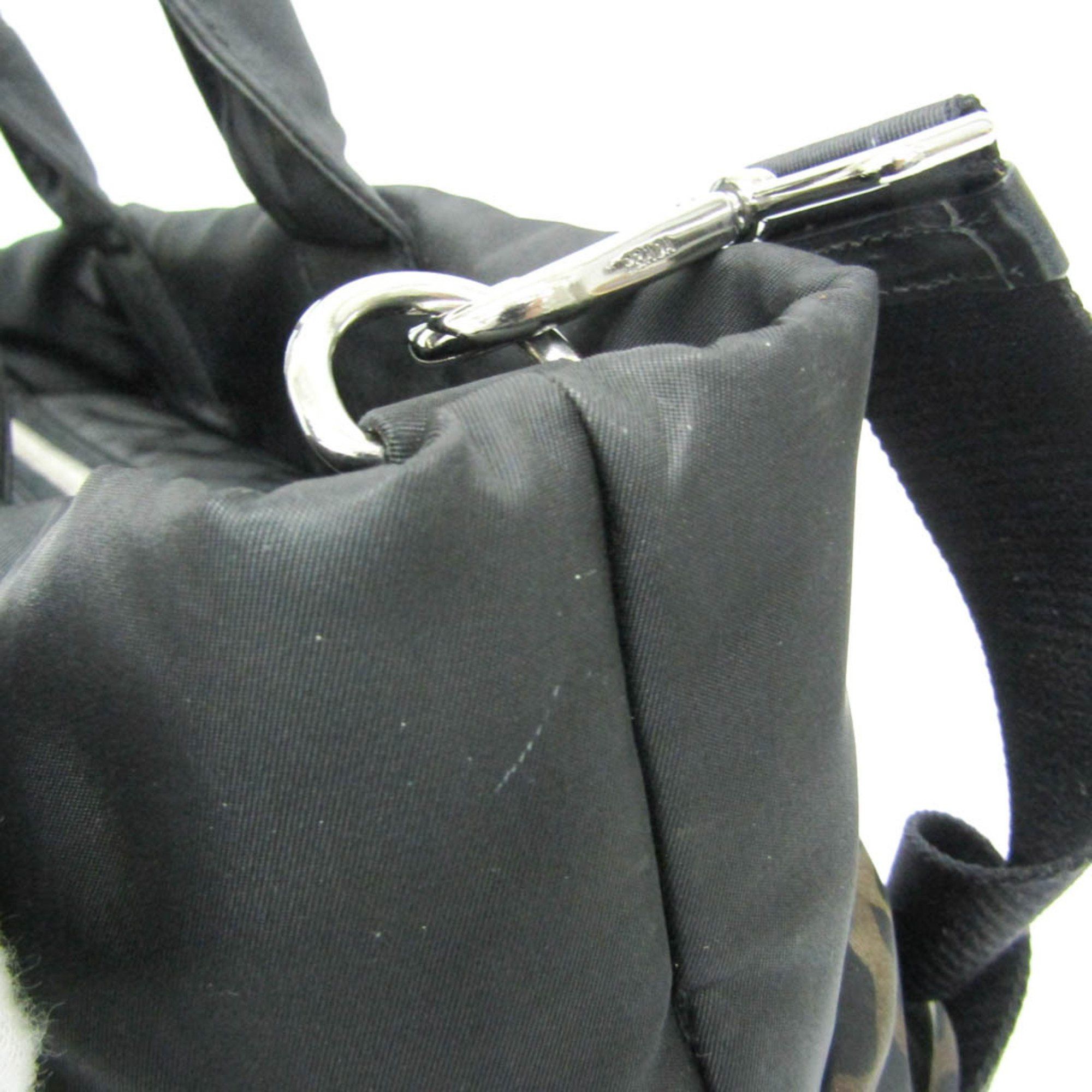 Prada Black Synthetic Handbag (Pre-Owned) Size ONE SIZE - 5 Thumbnail