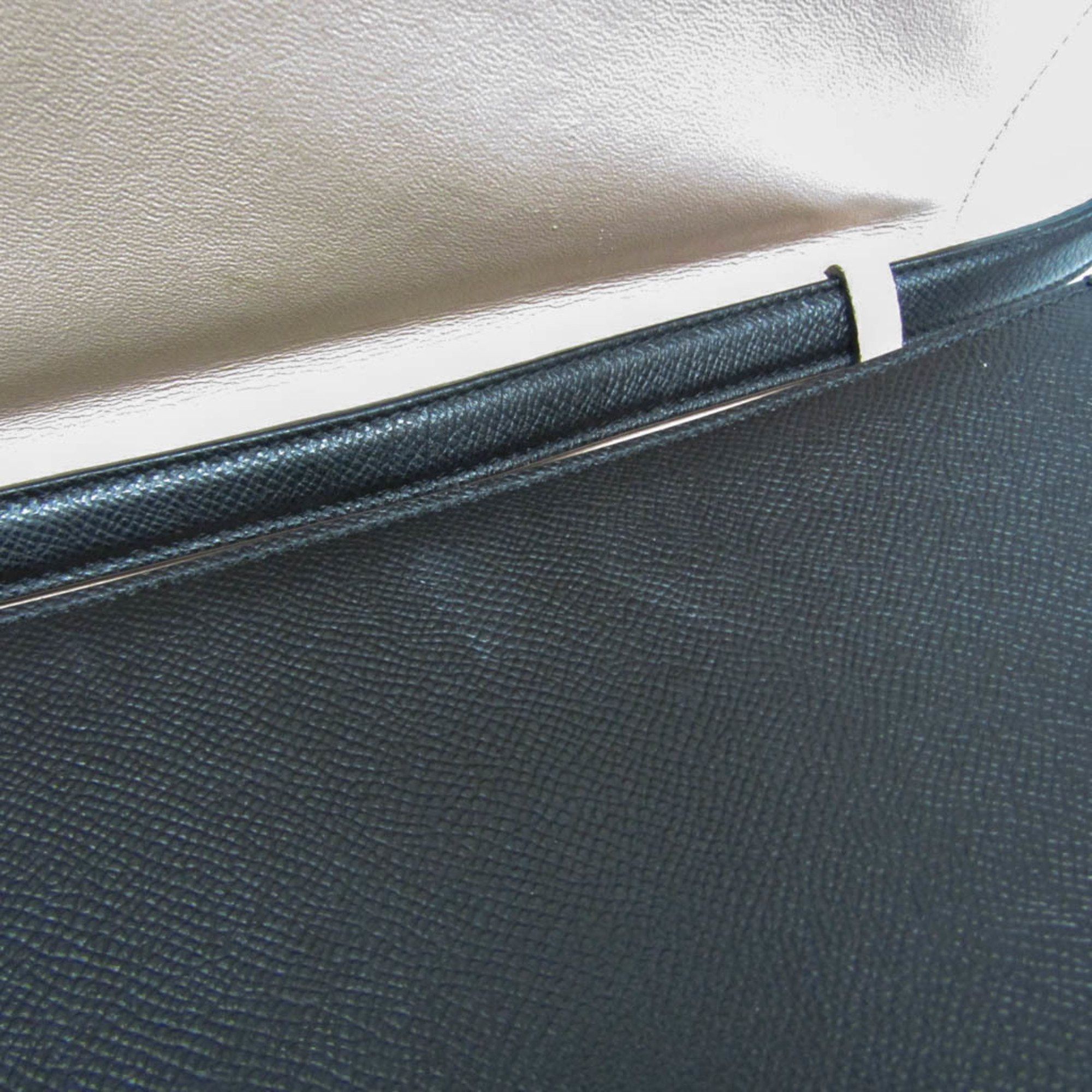 Salvatore Ferragamo Black Leather Shoulder Bag (Pre-Owned) Size ONE SIZE - 6 Thumbnail