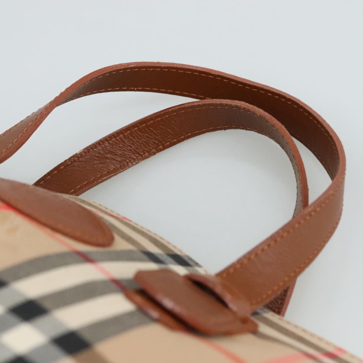 Burberry Nova Check Beige Canvas Handbag (Pre-Owned) Size ONE SIZE - 6 Thumbnail