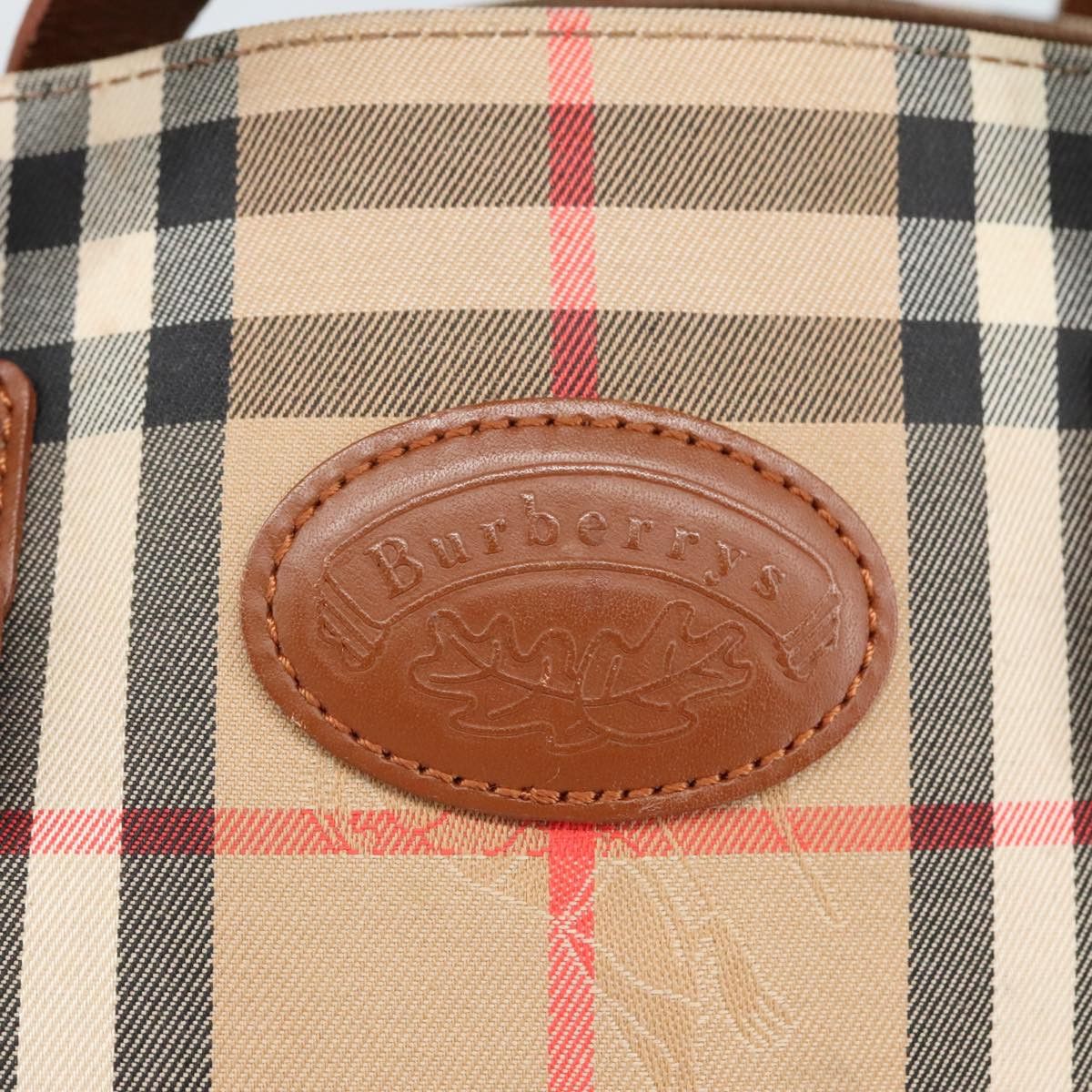 Burberry Nova Check Beige Canvas Handbag (Pre-Owned) Size ONE SIZE - 14 Thumbnail