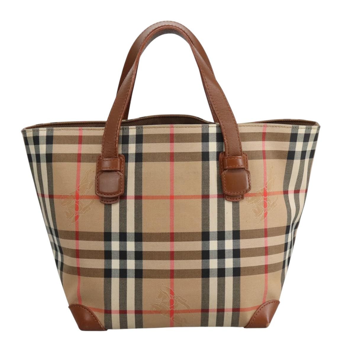 Burberry Nova Check Beige Canvas Handbag (Pre-Owned) Size ONE SIZE - 2 Thumbnail