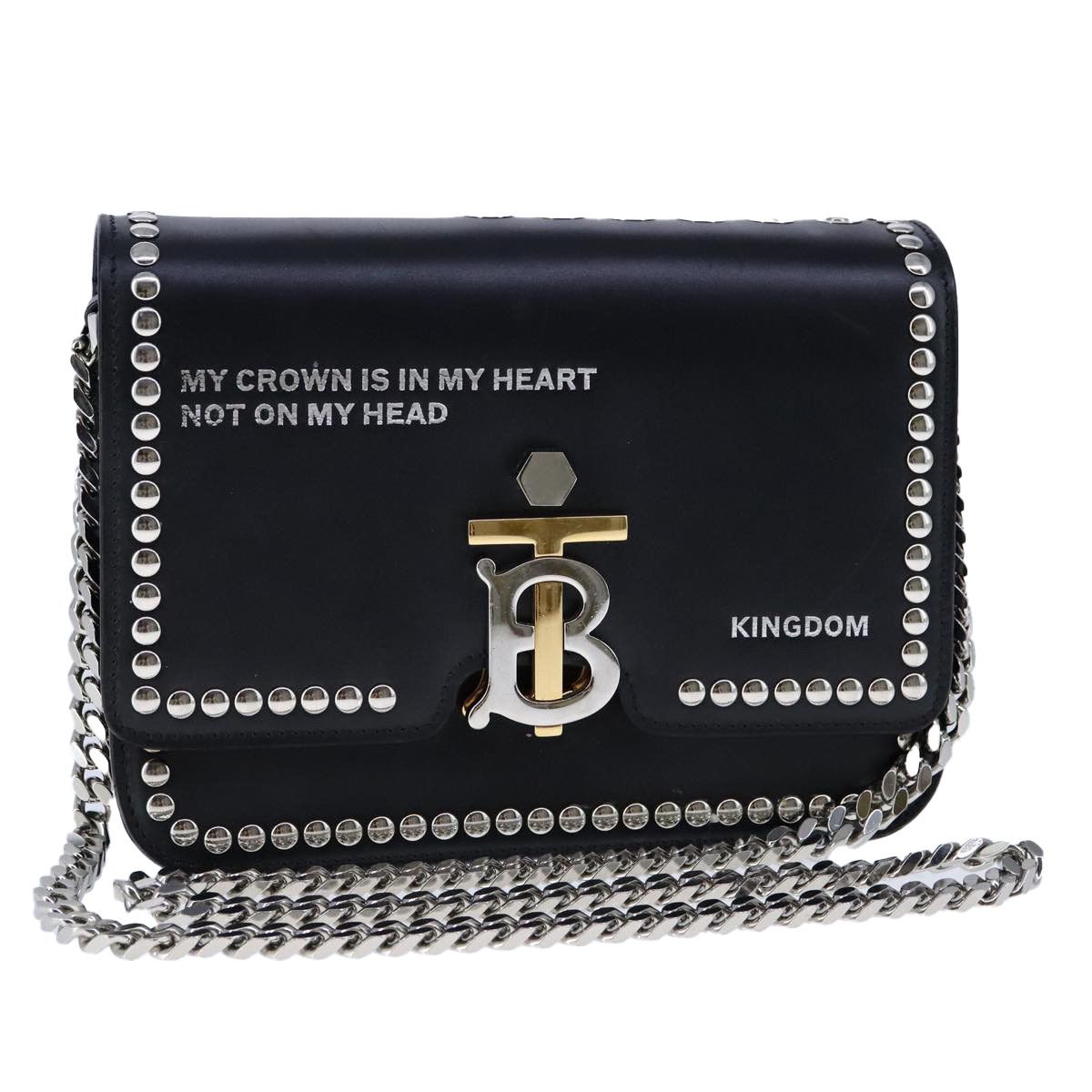 Burberry Tb Black Leather Shoulder Bag (Pre-Owned) Size ONE SIZE - 16 Thumbnail