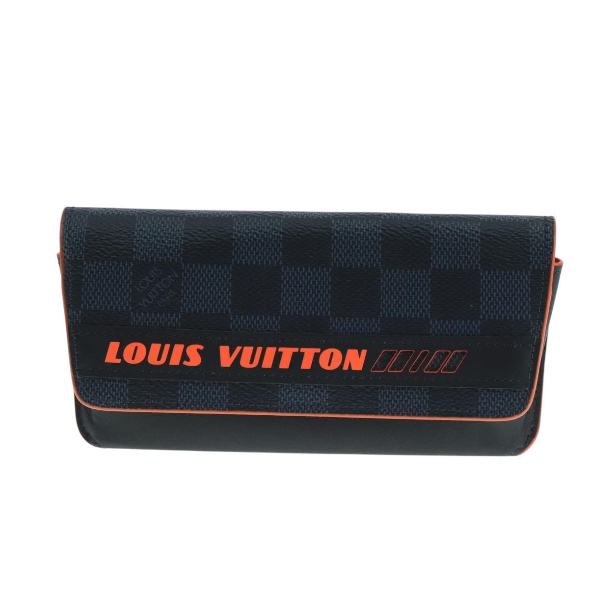 Louis Vuitton Glasses Case Navy Canvas Wallet (Pre-Owned) Size ONE SIZE - 19 Thumbnail