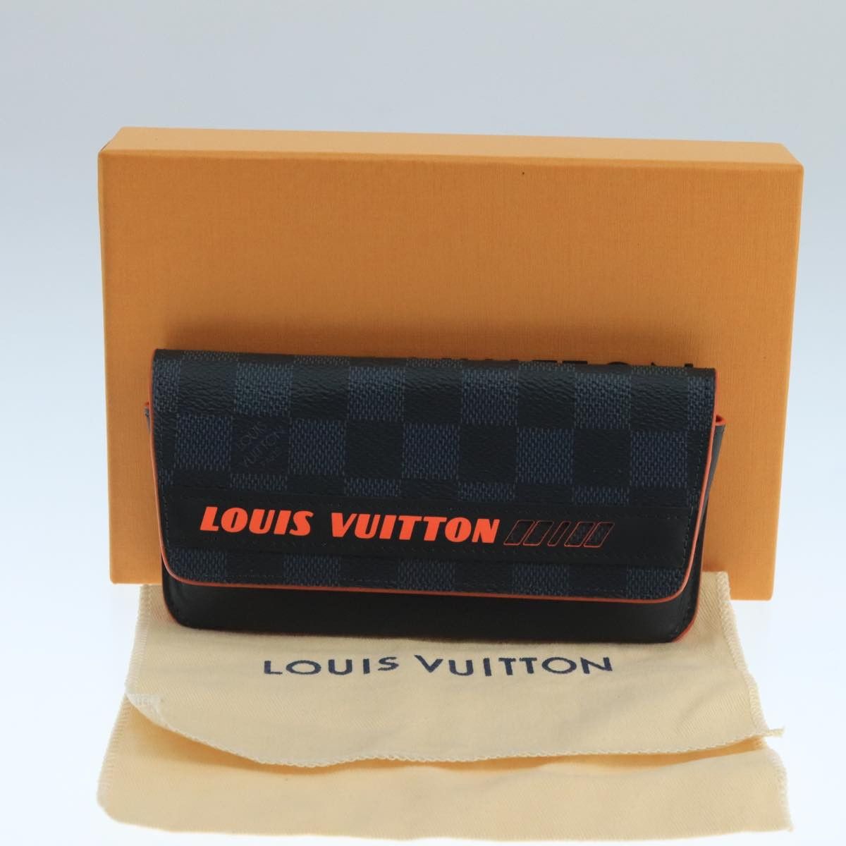 Louis Vuitton Glasses Case Navy Canvas Wallet (Pre-Owned) Size ONE SIZE - 18 Thumbnail