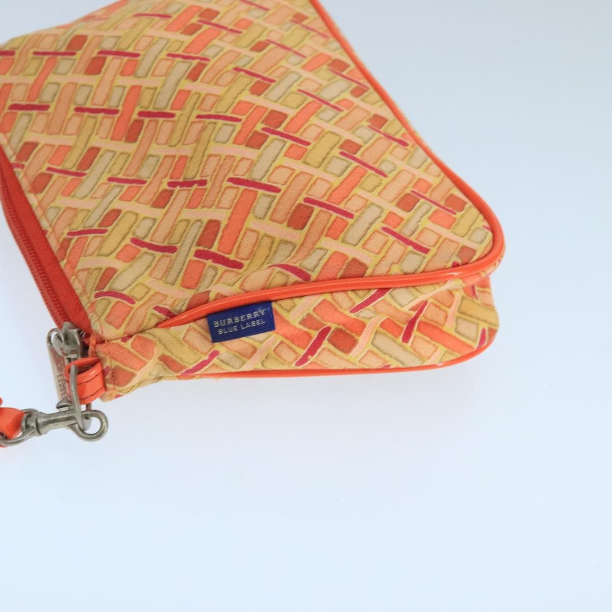 Burberry Blue Label Orange Canvas Clutch Bag (Pre-Owned) Size ONE SIZE - 4 Thumbnail