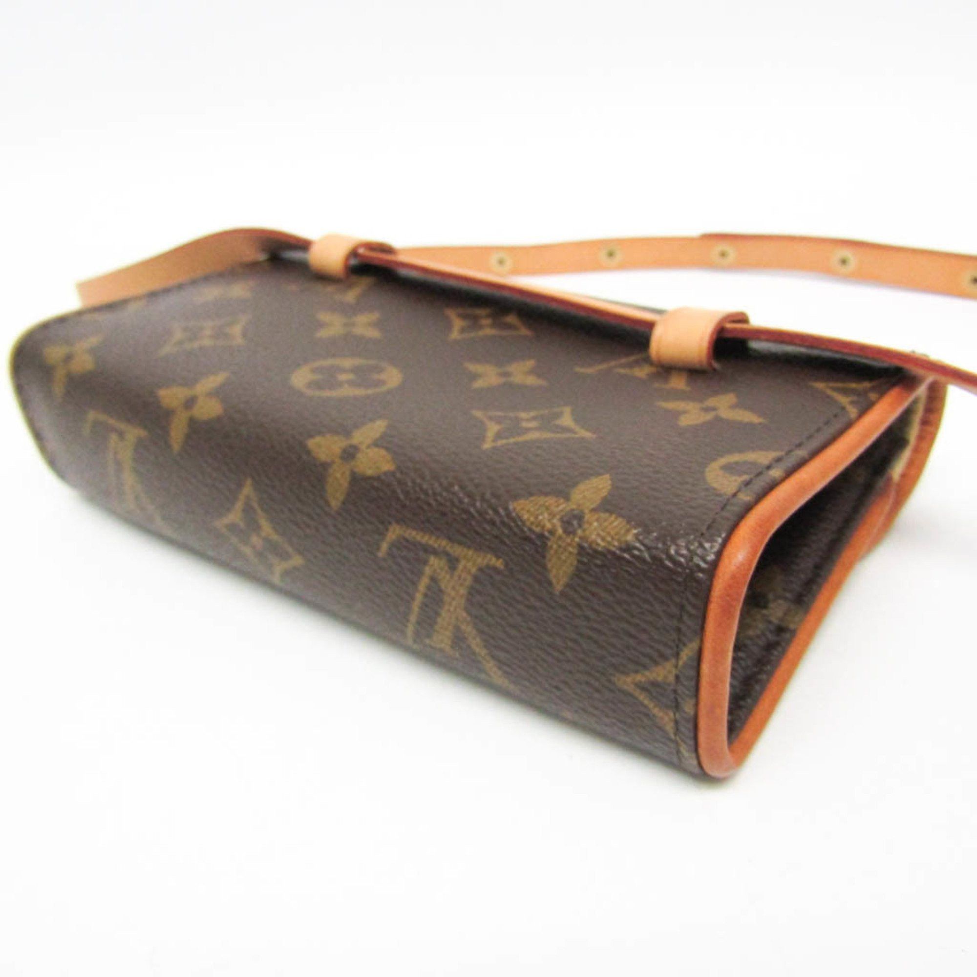 Louis Vuitton Florentine Brown Canvas Clutch Bag (Pre-Owned) Size ONE SIZE - 3 Thumbnail