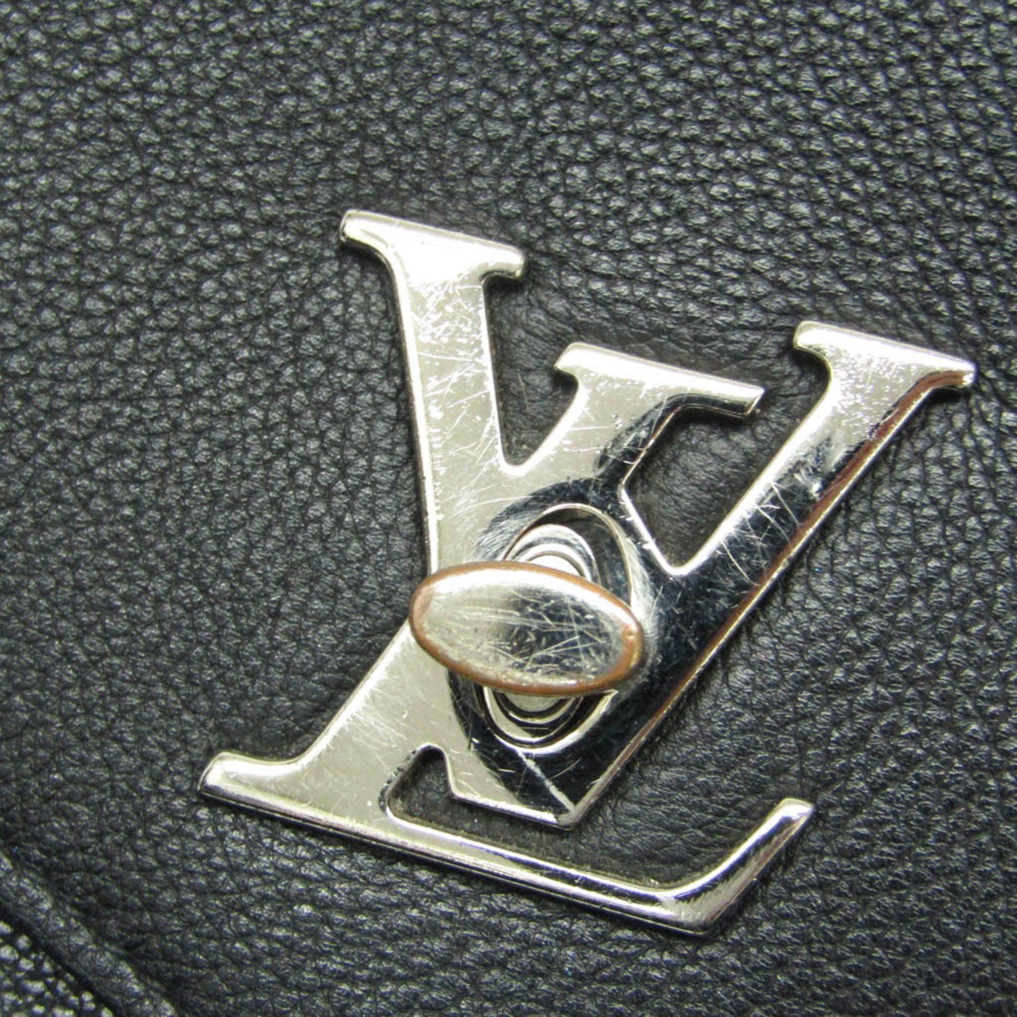 Louis Vuitton Black Leather Shopper Bag (Pre-Owned) Size ONE SIZE - 7 Thumbnail