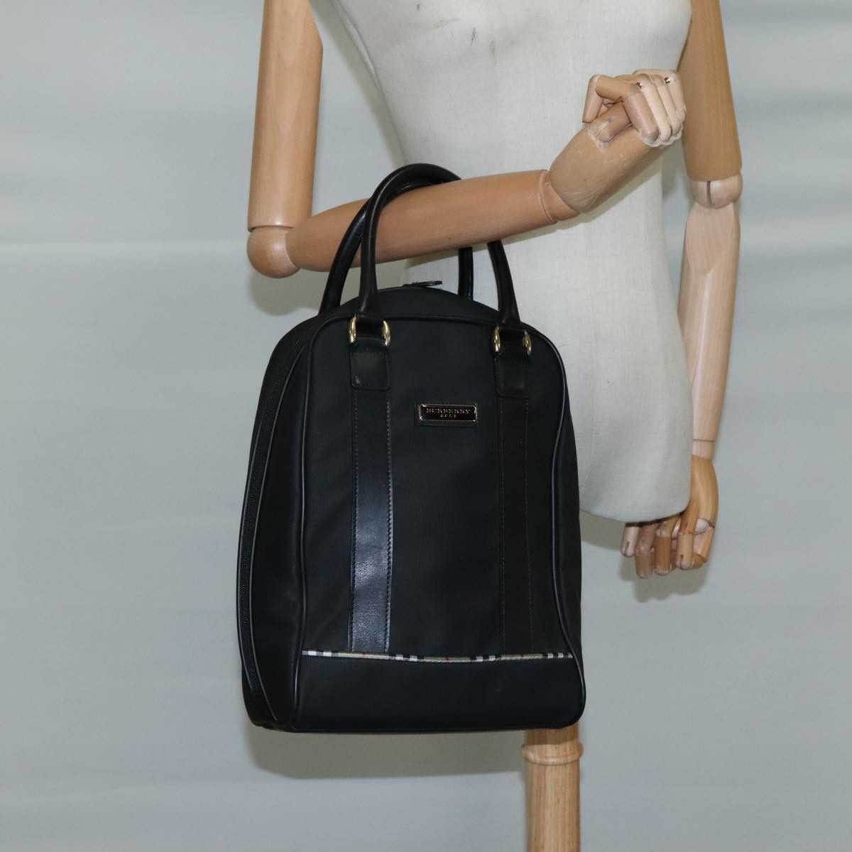 Burberry Black Synthetic Handbag (Pre-Owned) Size ONE SIZE - 16 Thumbnail