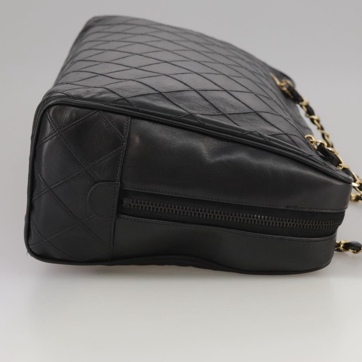 Chanel Camera Black Leather Shoulder Bag (Pre-Owned) Size ONE SIZE - 4 Thumbnail