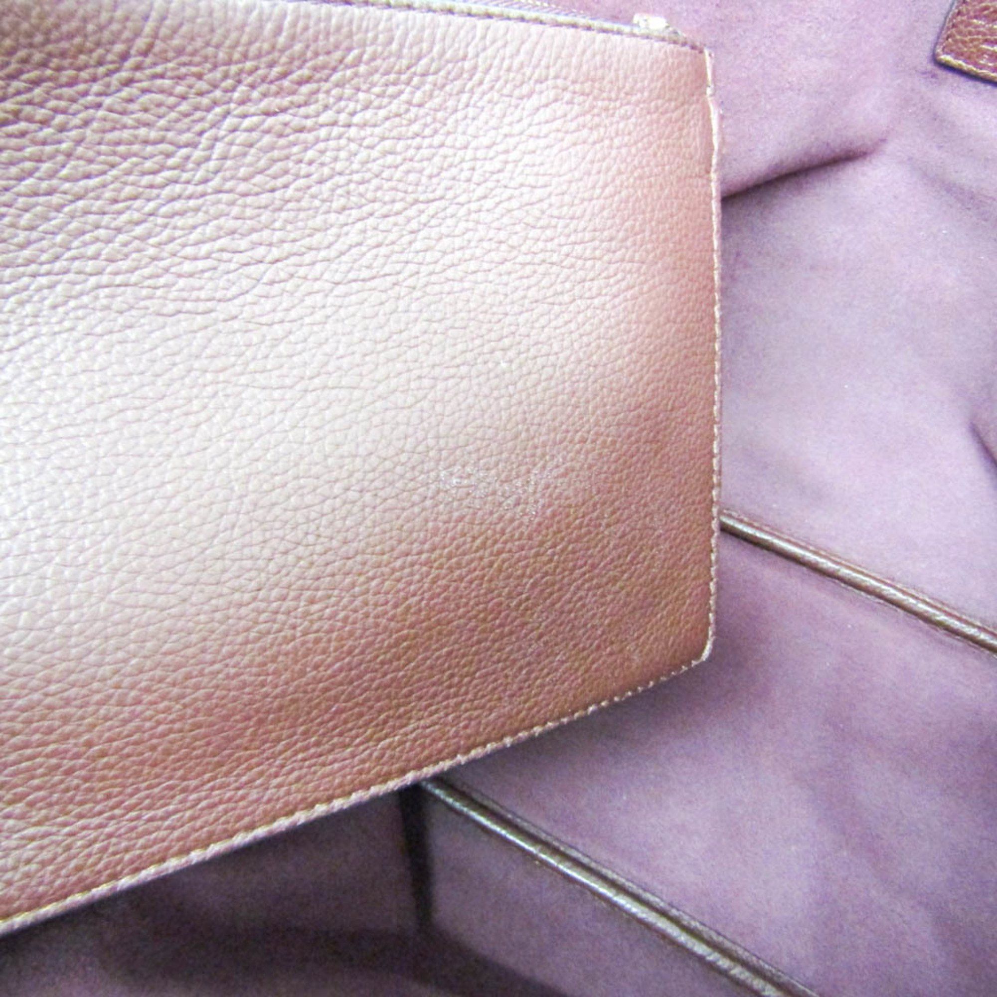 Salvatore Ferragamo Burgundy Leather Tote Bag (Pre-Owned) Size ONE SIZE - 16 Thumbnail
