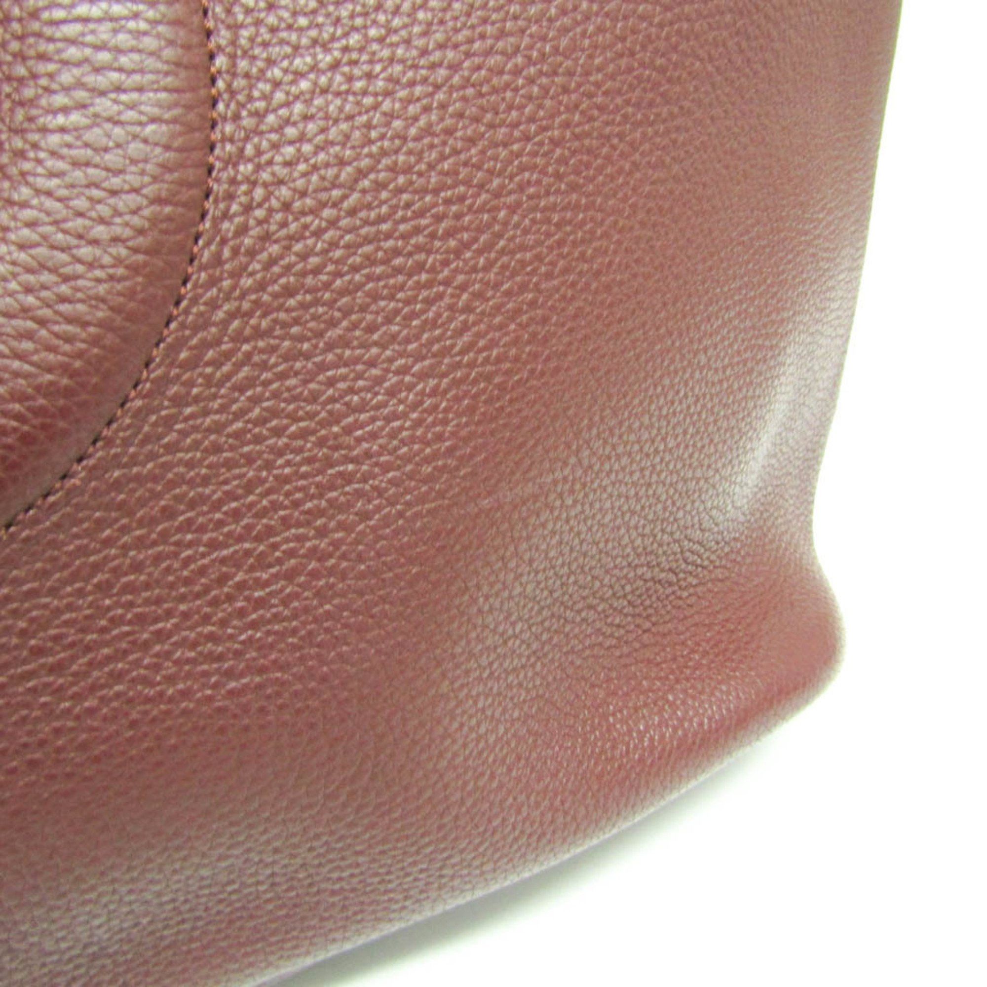 Salvatore Ferragamo Burgundy Leather Tote Bag (Pre-Owned) Size ONE SIZE - 13 Thumbnail