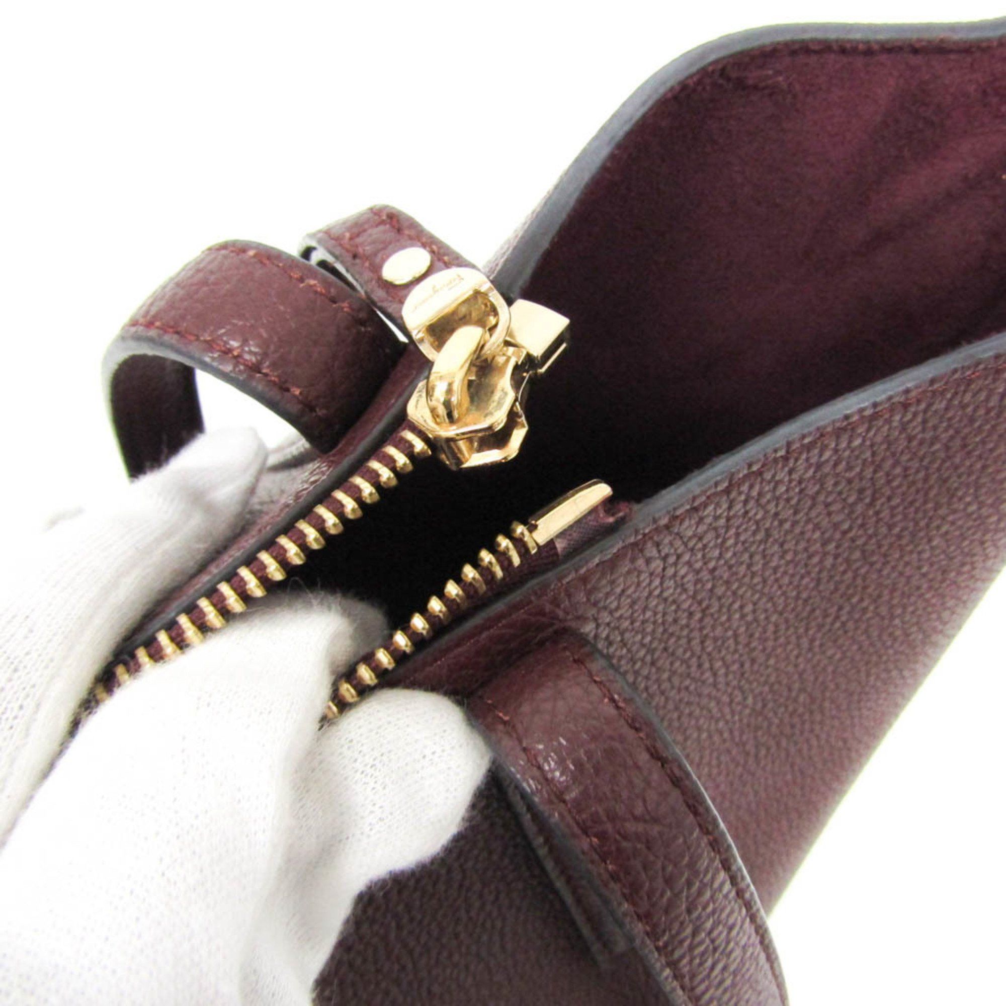 Salvatore Ferragamo Burgundy Leather Tote Bag (Pre-Owned) Size ONE SIZE - 8 Thumbnail