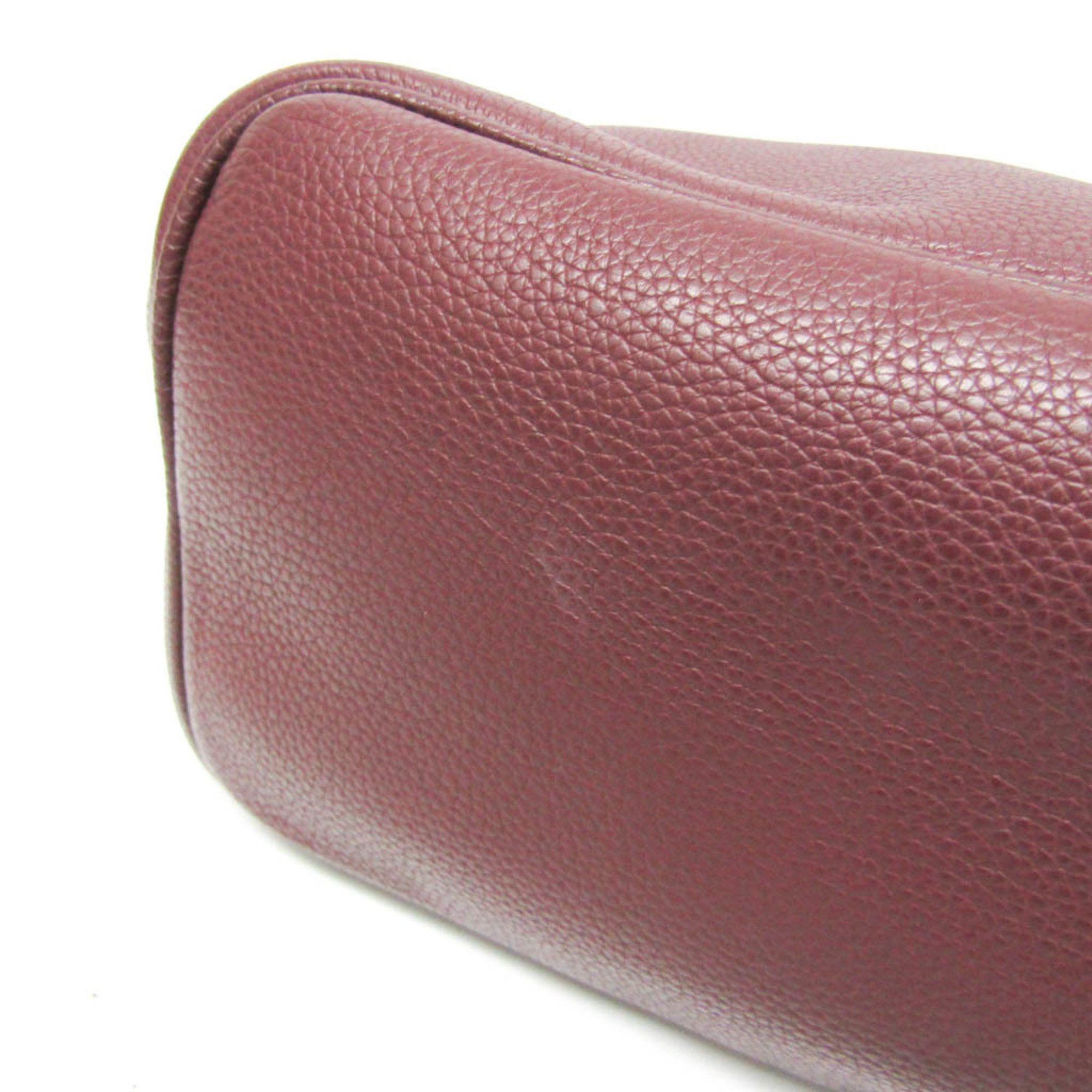 Salvatore Ferragamo Burgundy Leather Tote Bag (Pre-Owned) Size ONE SIZE - 6 Thumbnail