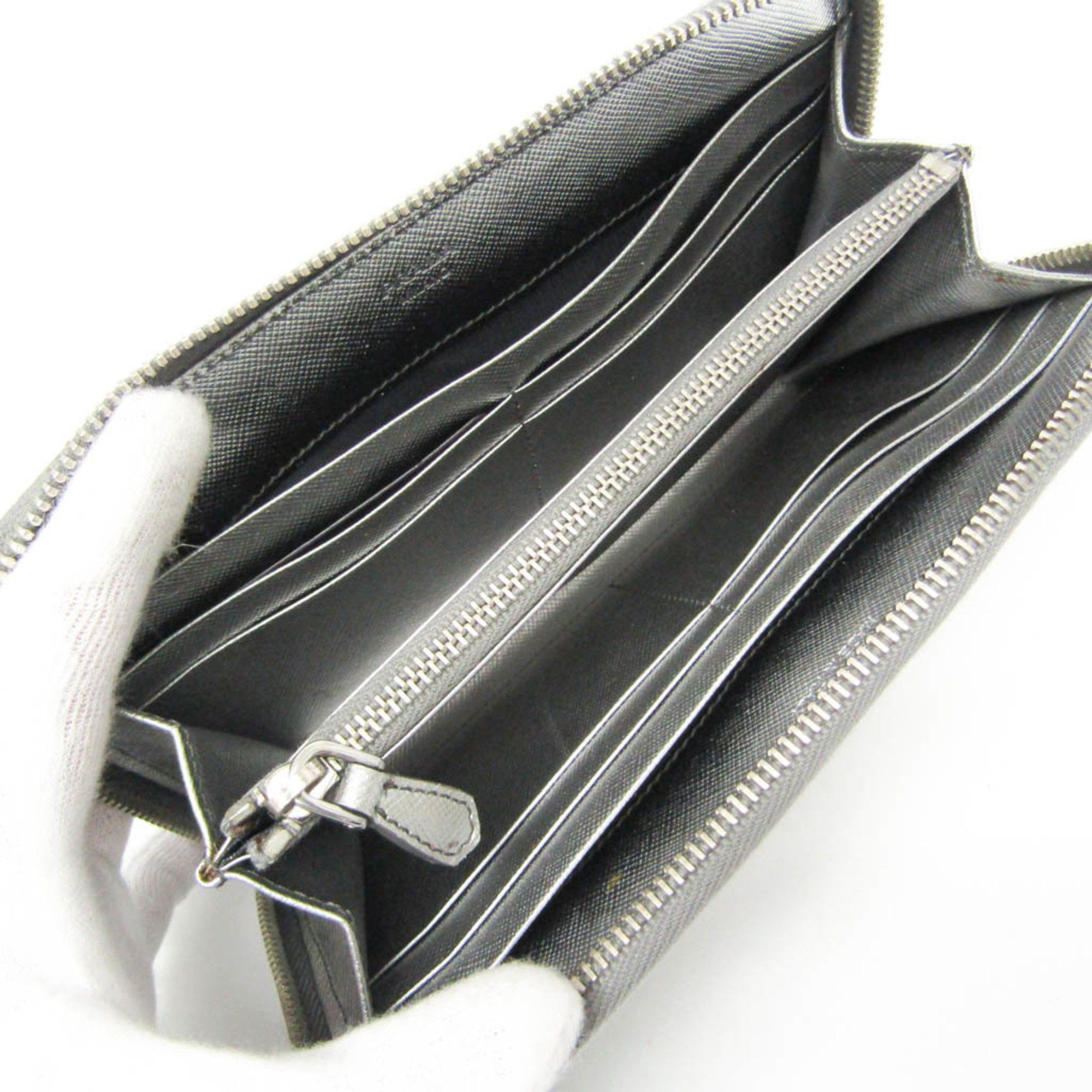 Prada Silver Leather Wallet (Pre-Owned) Size ONE SIZE - 6 Thumbnail