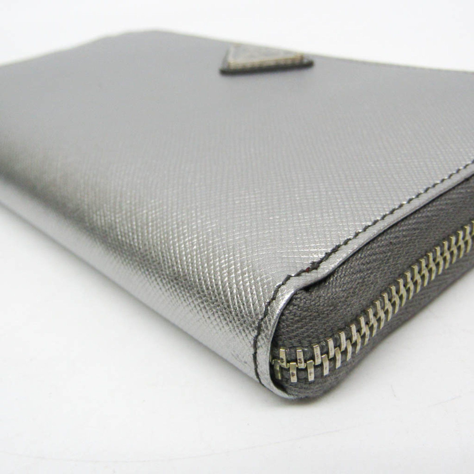 Prada Silver Leather Wallet (Pre-Owned) Size ONE SIZE - 3 Thumbnail