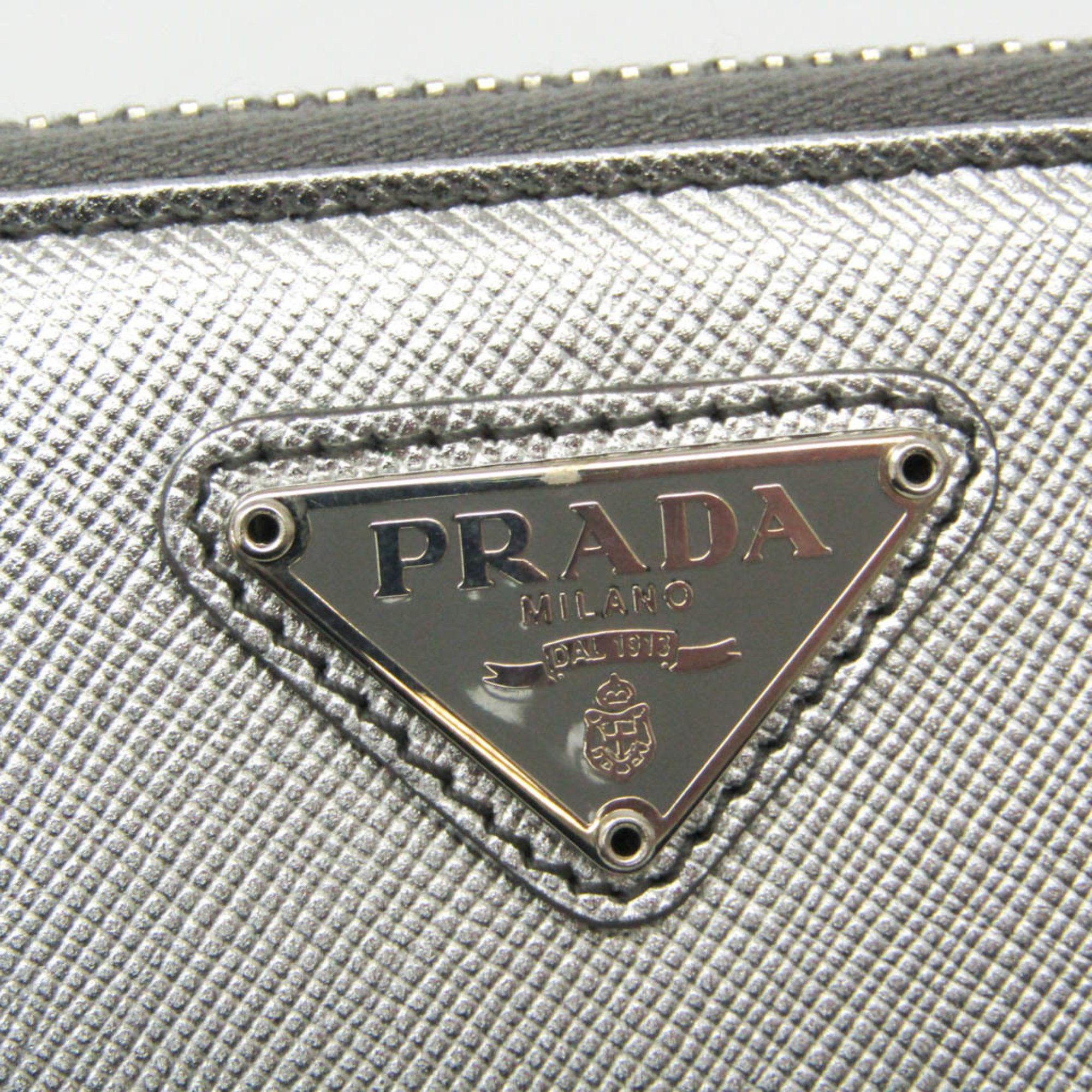 Prada Silver Leather Wallet (Pre-Owned) Size ONE SIZE - 11 Thumbnail
