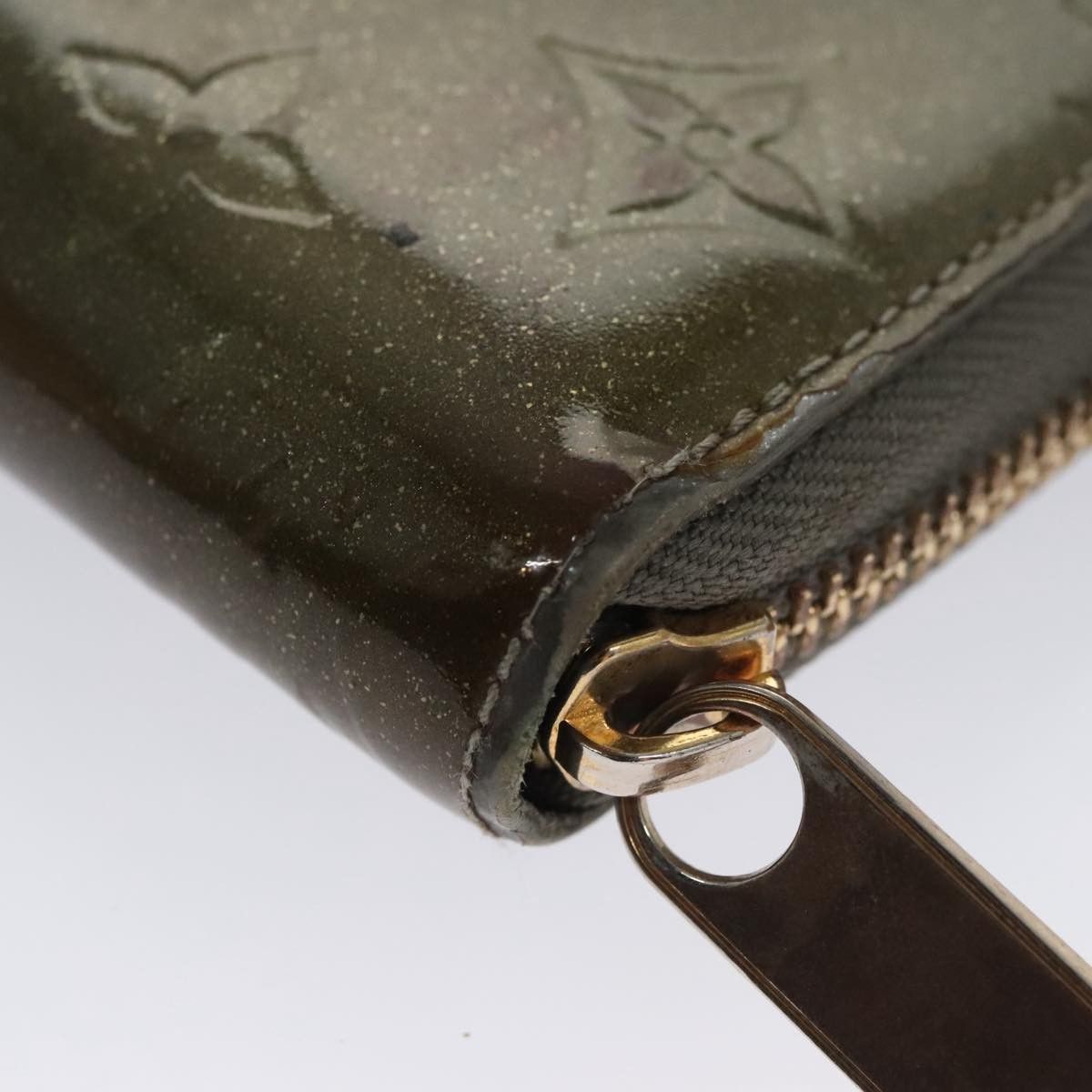 Louis Vuitton Zippy Wallet Khaki Patent Leather Wallet (Pre-Owned) Size ONE SIZE - 6 Thumbnail