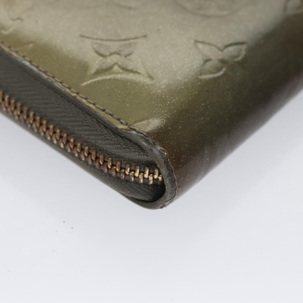 Louis Vuitton Zippy Wallet Khaki Patent Leather Wallet (Pre-Owned) Size ONE SIZE - 5 Thumbnail