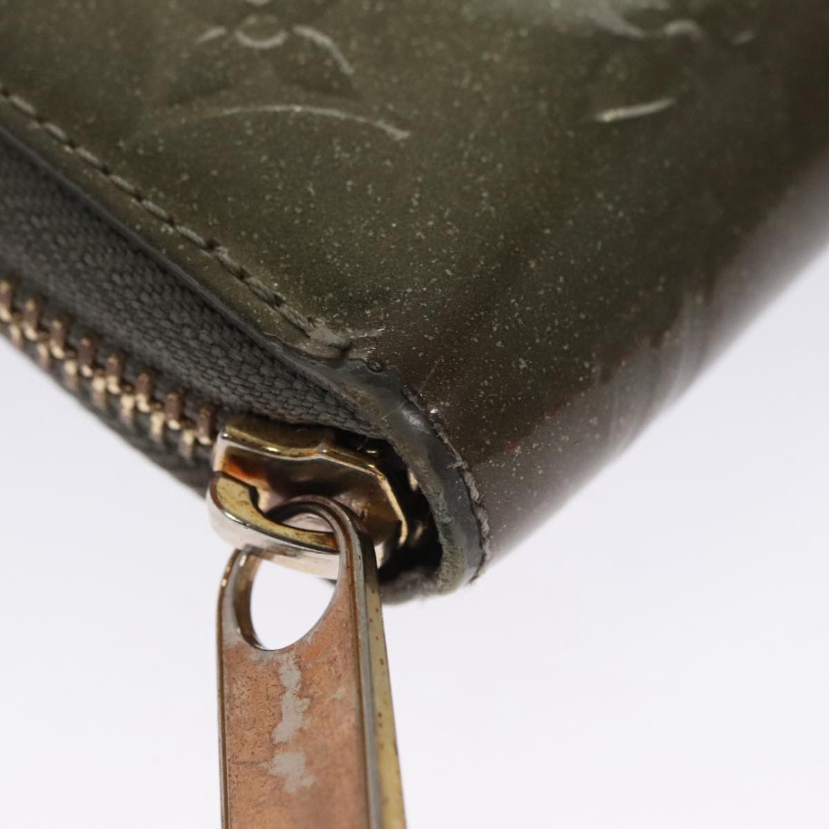 Louis Vuitton Zippy Wallet Khaki Patent Leather Wallet (Pre-Owned) Size ONE SIZE - 7 Thumbnail