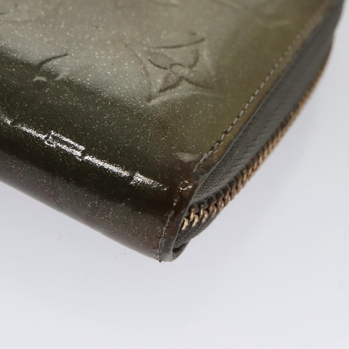 Louis Vuitton Zippy Wallet Khaki Patent Leather Wallet (Pre-Owned) Size ONE SIZE - 8 Thumbnail