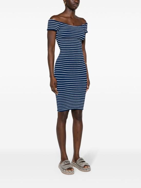 Hunza G HUNZA G Women Mid Skirts GRACE DRESSNAVYWHITE Blue Size ONE SIZE - 4 Thumbnail