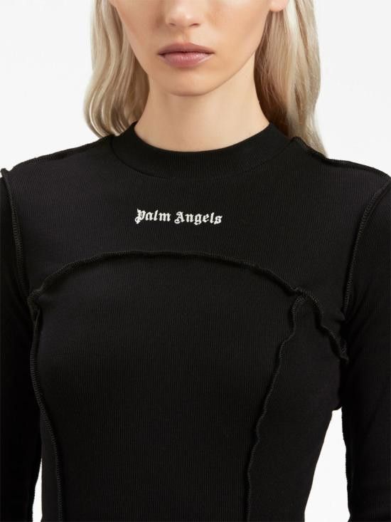 Palm Angels PALM ANGELS Women Mid Skirts PWDH004F23FAB001 1003 Black Size XS / US 0-2 / IT 36-38 - 2 Thumbnail