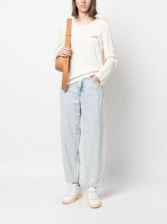 A.P.C. A.P.C. Women Sweater COGUQF23215 TAW Beige Size M / US 6-8 / IT 42-44 - 3 Thumbnail