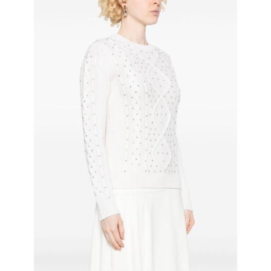 Max Mara MAX MARA Women Jackets ONDE 037 001 WHITE Size L / US 10 / IT 46 - 2 Thumbnail