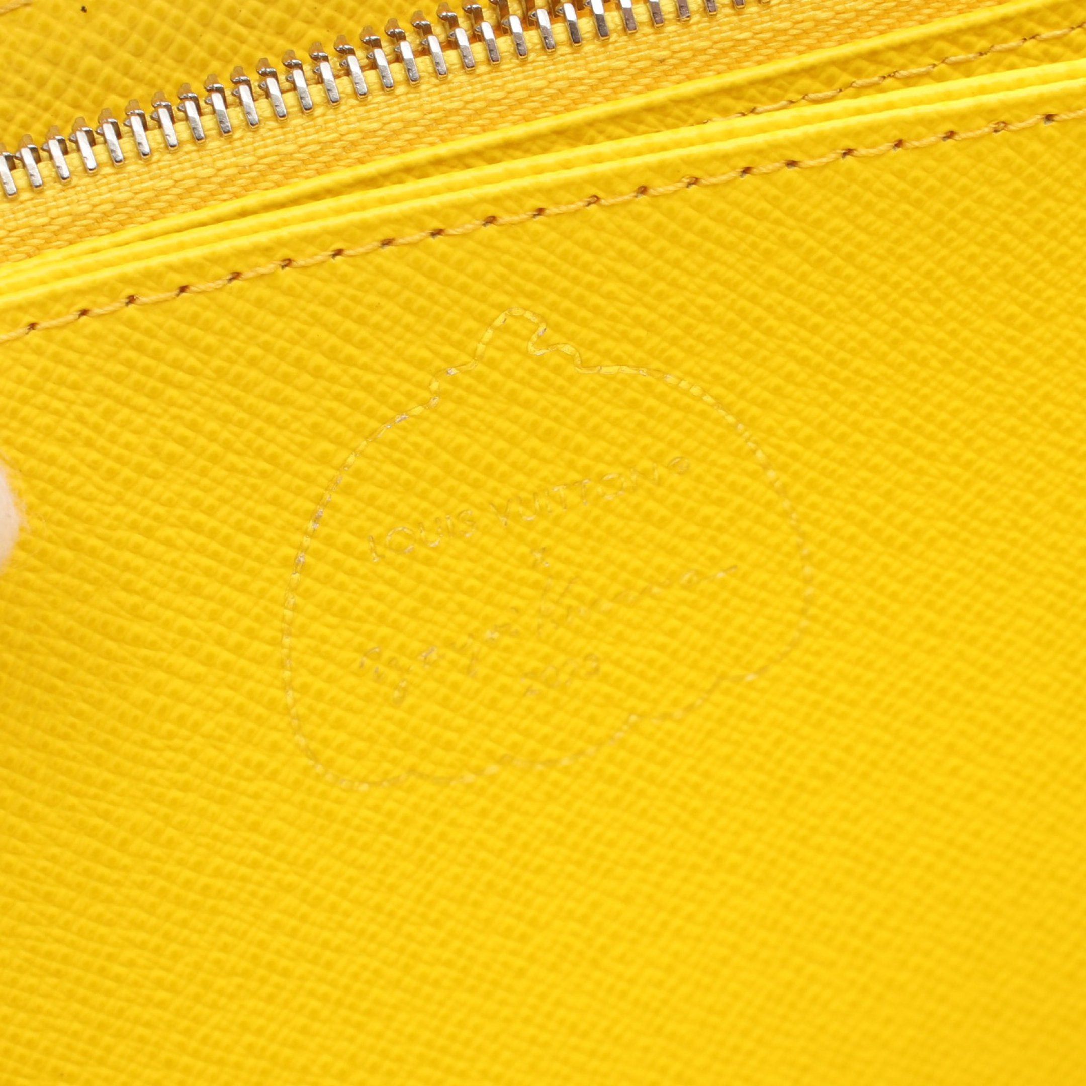 Louis Vuitton Louis Vuitton Lv * Yk Zippy Wallet Epi Infinity Dot Jaune Noir Round Zipper Long Leather Yellow Black Size ONE SIZE - 4 Thumbnail