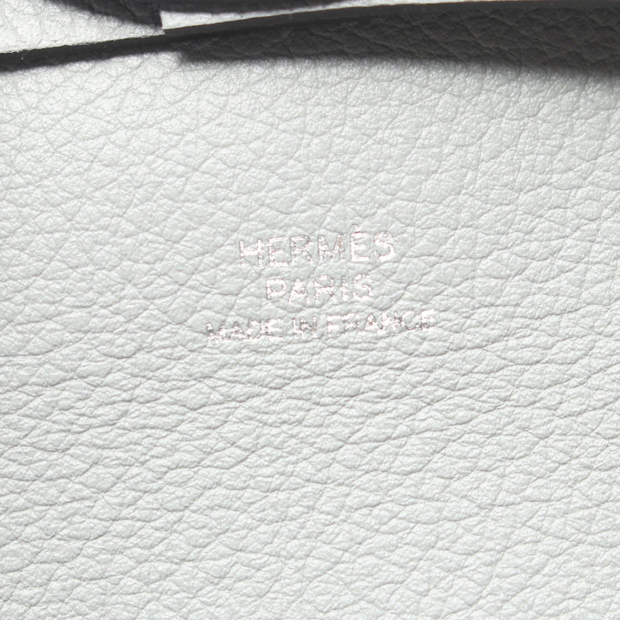 Hermes Hermes Bastia Blue Glacier Coin Purse Evercolor Light Silver Hardware Double Engraved Size ONE SIZE - 4 Thumbnail