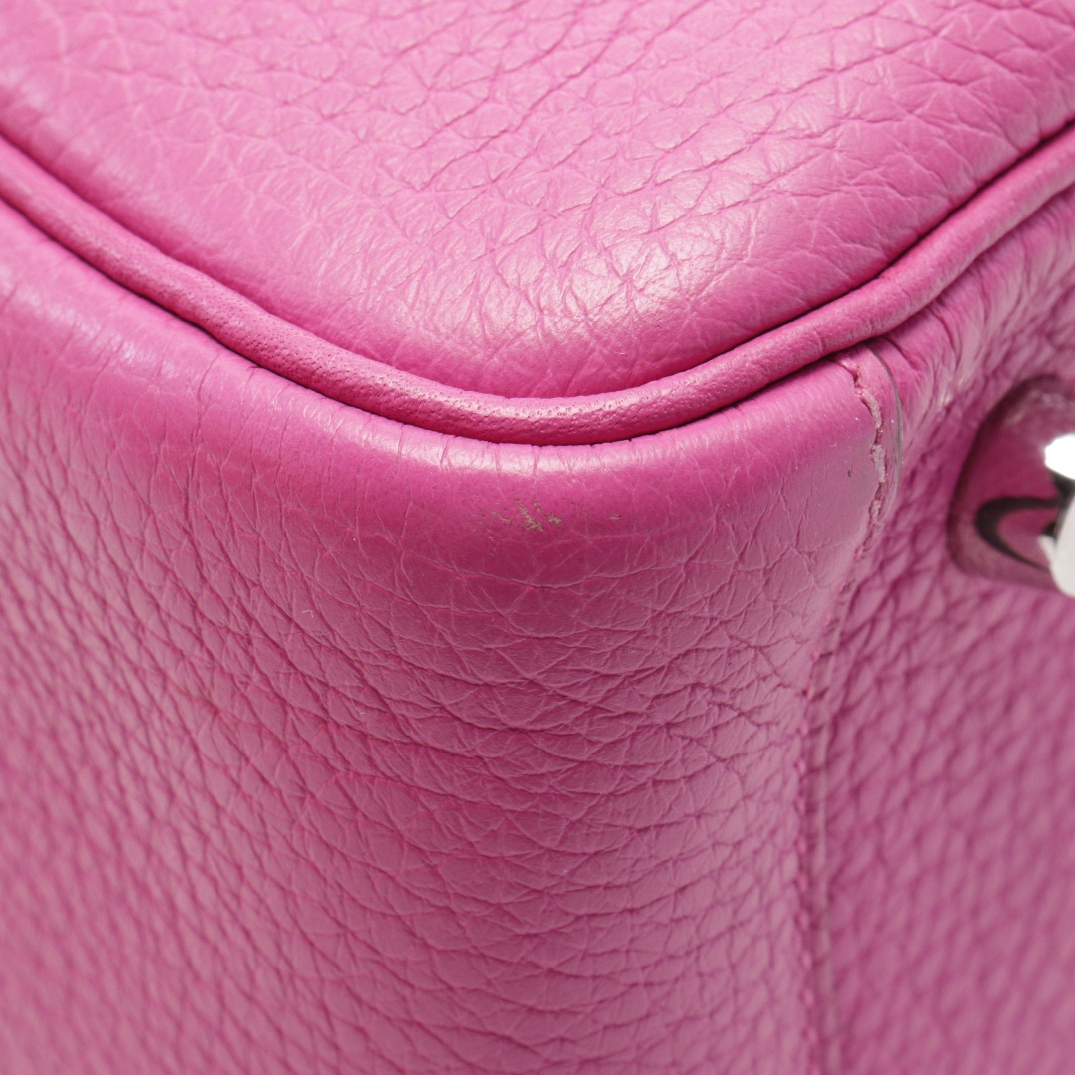 Hermes Hermes Lindy 26 Rose Shocking Shoulder Bag Clemence Leather Pink Purple Silver Hardware C Engraved Size ONE SIZE - 6 Thumbnail
